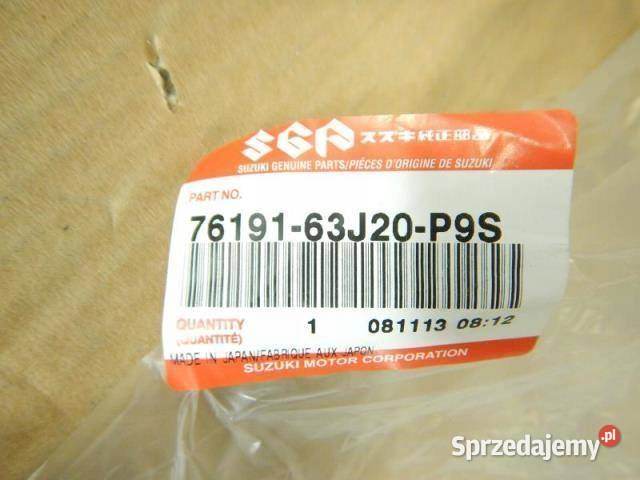 BOCZEK BAGAŻNIKA PRAWY SUZUKI 7619163J20P9S NOWY