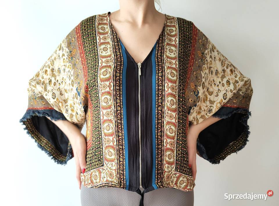 Kurtka narzutka kimono Zara XS 34 boho bohemian sprzedam