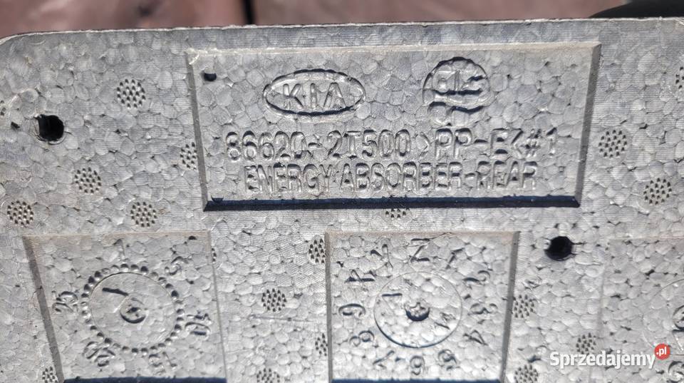 ABSORBER PIANKA STYROPIAN ZDERZAKA TYL KIA osobowe