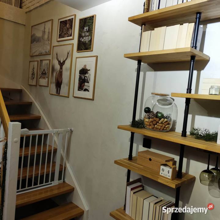 Regał dębowy loft