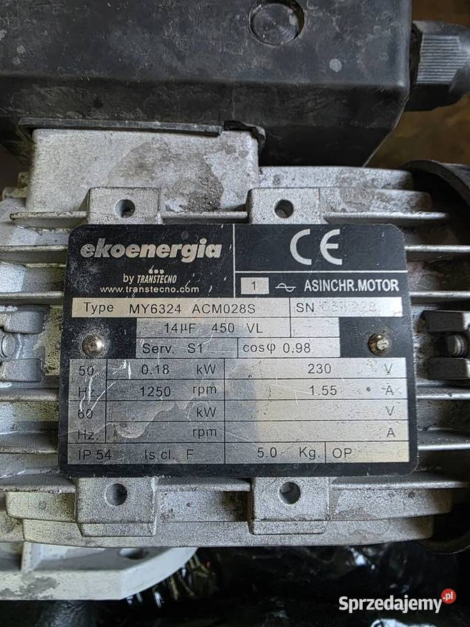 Ślimakżmijka z silnikiem i reduktorem Defro 14kW Świecie