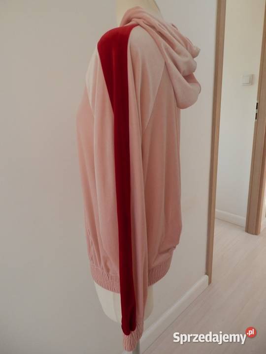 Bluza z Kapturem i Kieszenią Kangurka Welurowa Odzież sportowa Łomża