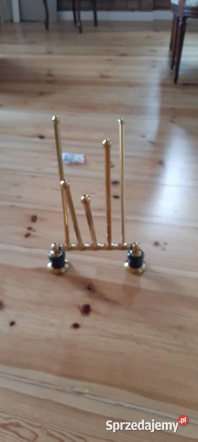 złoty uchwyt na ręczniki vintage retro 5ramienny Wieszaki Poznań