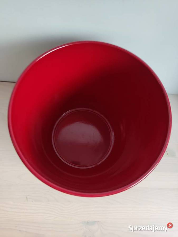 Donica doniczka ceramiczna czerwona śr 28 Głuchołazy