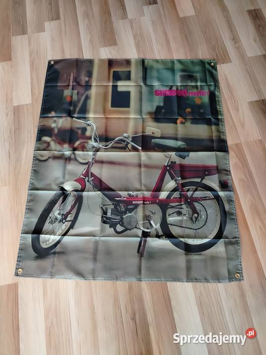 Plakat baner do garażu Simson 90x60 materiał wielkopolskie Gniezno sprzedam