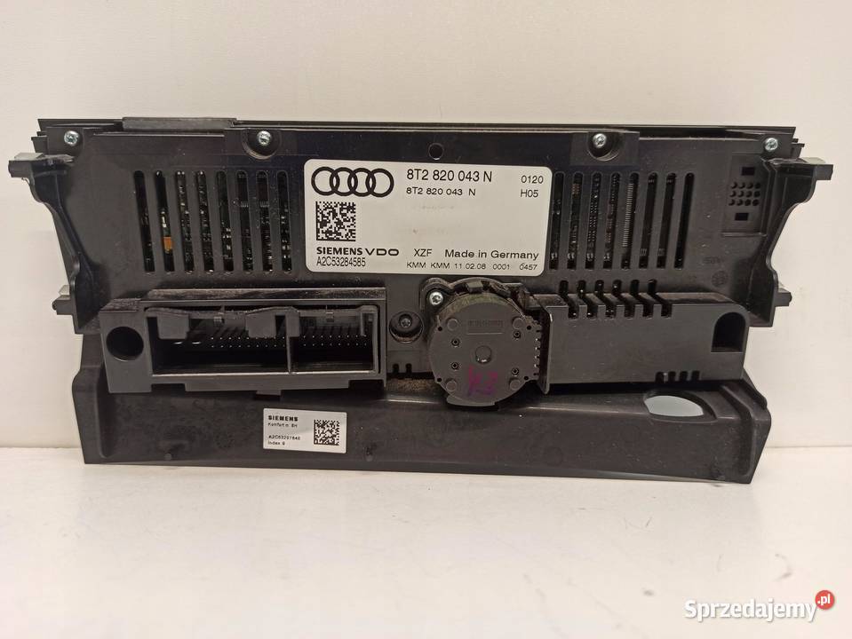 PANEL KLIMATYZACJI AUDI A4 B8 8T2820043N