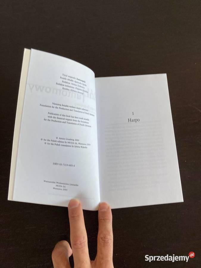 Arnon Grunberg Ból fantomowy praktycznie nowa miękka Elbląg
