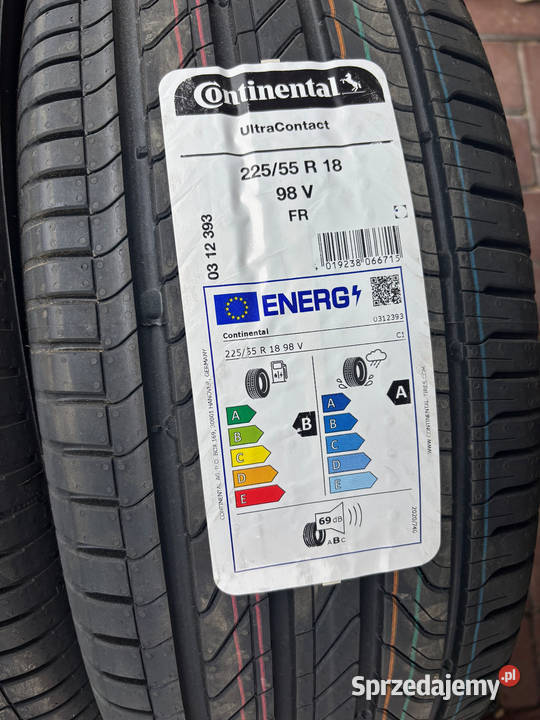 Opony Continental UltraContact 2255518 98V 225 Mielec sprzedam