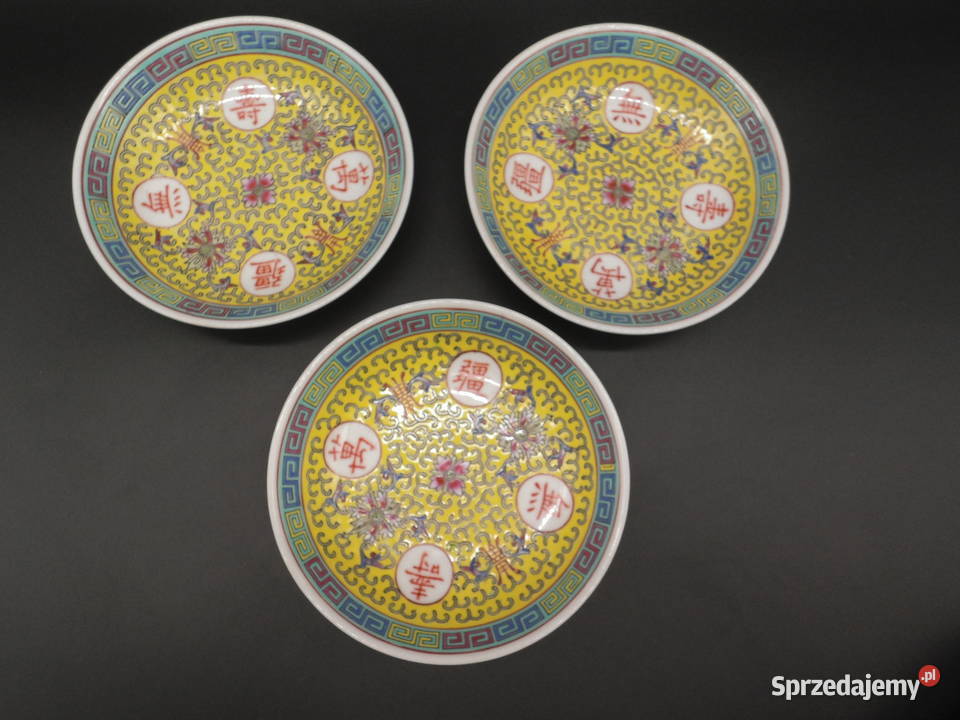 Talerzykimiseczki porcelanowe chińskie 3 Raszków sprzedam