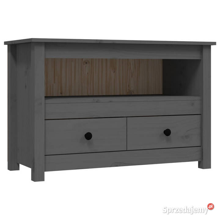 Szafka pod telewizor szara 79x35x52 lite drewno RTV Warszawa sprzedam