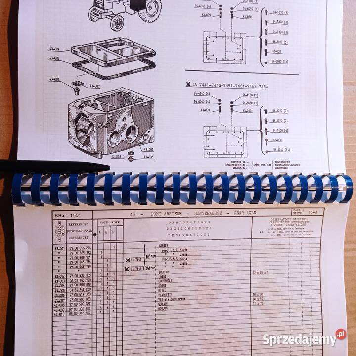 Katalog Części RENAULT 7464 A 4 PDF Kamień Pomorski