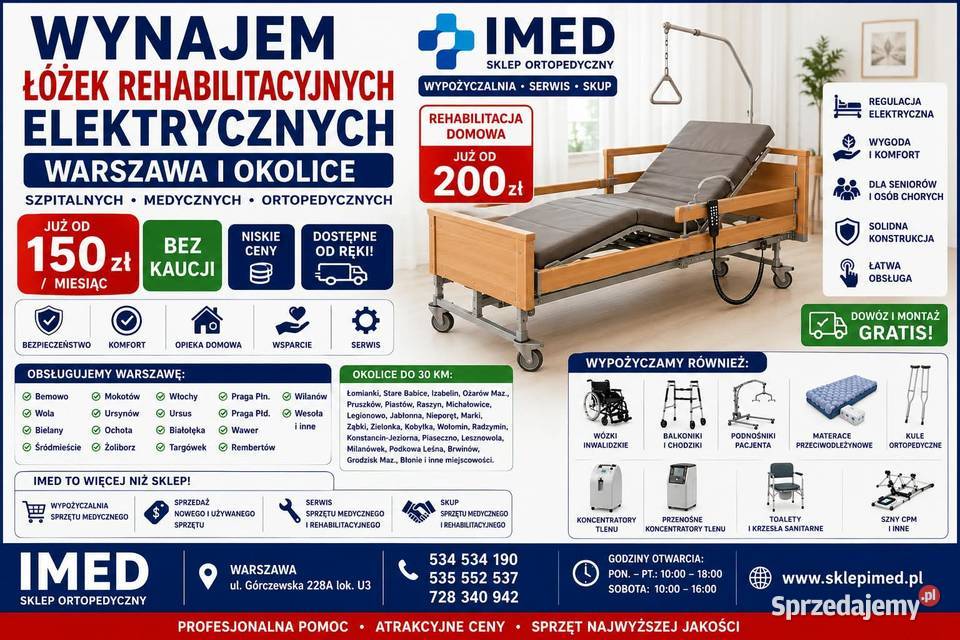 WYNAJEM WÓZKA INWALIDZKIEGO WARSZAWA