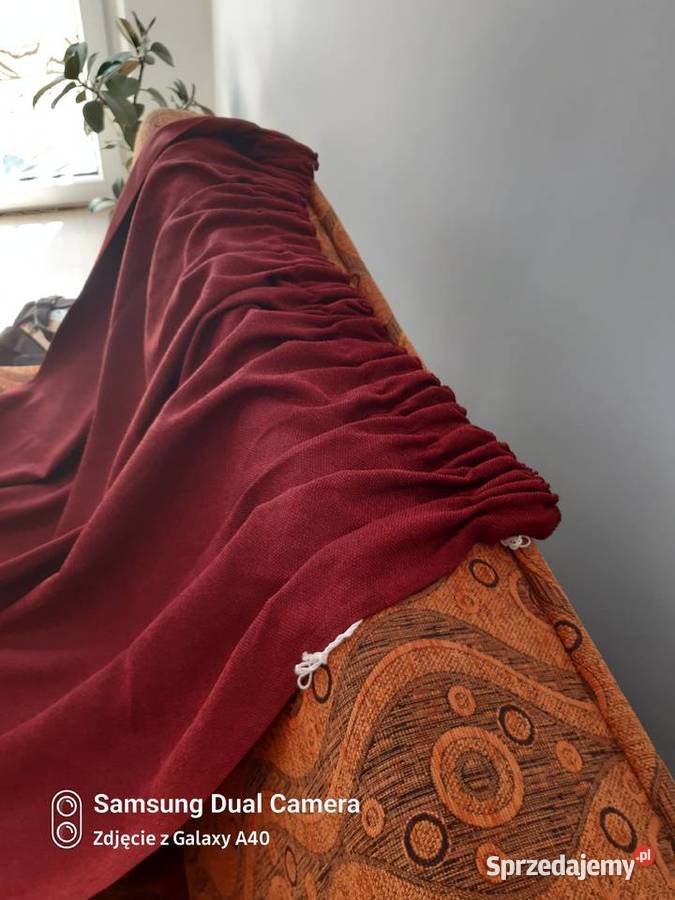 Zasłony brzegowe bordo dwie sztuki Zasłony Ostrołęka