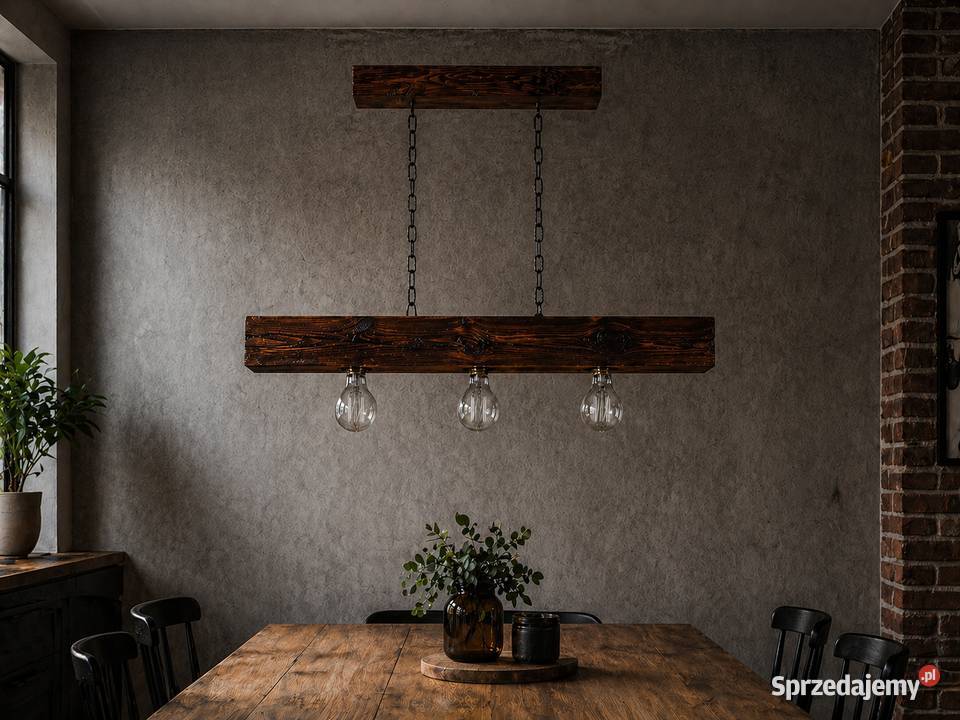 Lampa sufitowa rustykalna OLD WOOD RETRO LSI2B44 Siedlec
