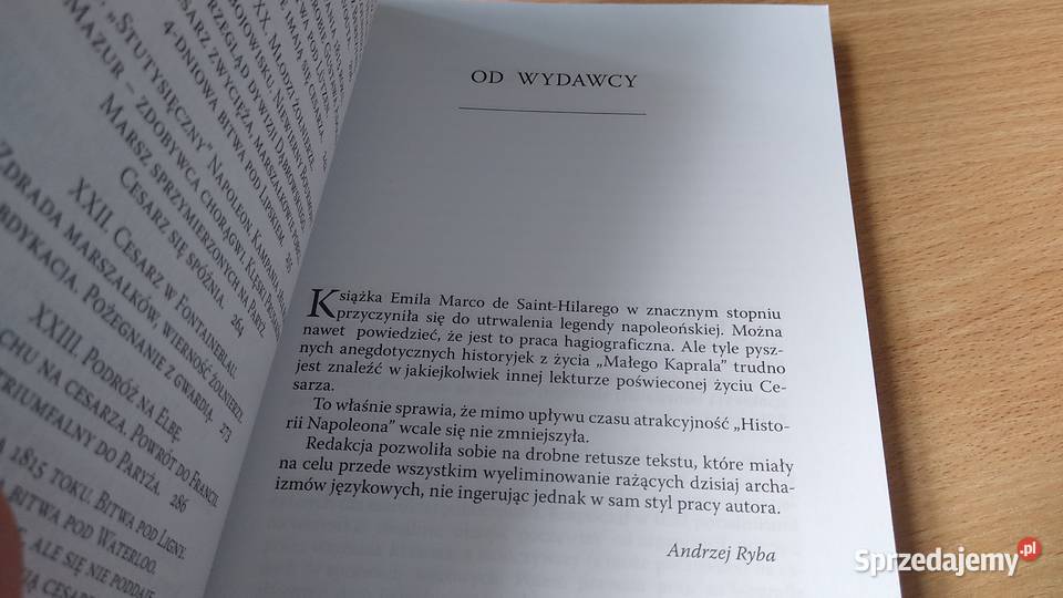 Historia Napoleona Emil Marco De SaintHilaire Gdańsk sprzedam