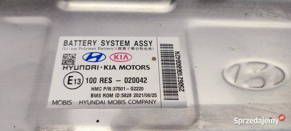 HYUNDAI IONIQ BATERIA AKUMULATOR 37501G2220