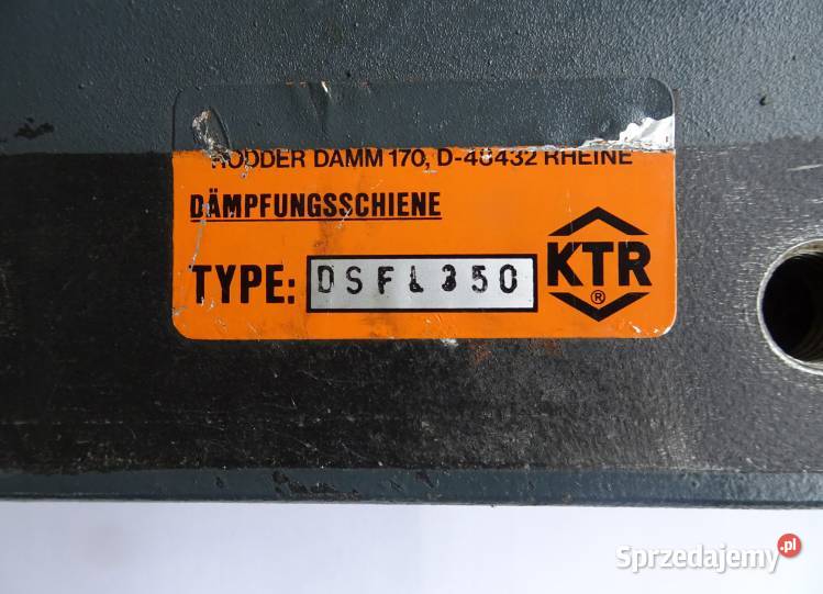 Listwa tłumiąca KTR DSFL 350 silnik elektryczny dolnośląskie Nowosiedlice