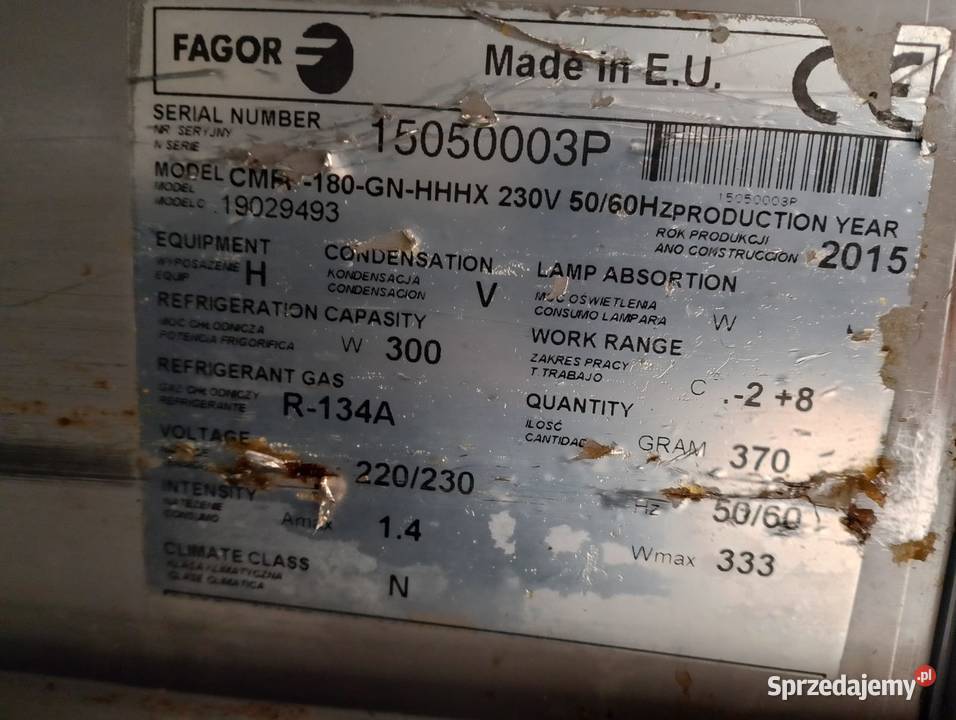 Stół chłodniczy Fagor 6 szuflad CMR180GNHHHX