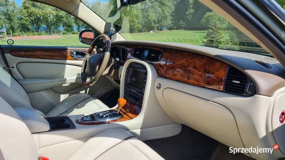 Jaguar XjL Vanden Plays z silnikiem 42300 PIĘKNY poduszka powietrzna Samochody osobowe podlaskie Białystok