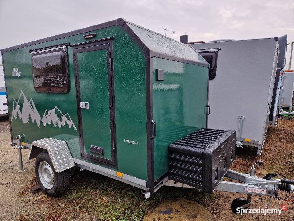 Mobilne Biuro OffROAD przyczepa na ryby wyprawę Kontenerowe