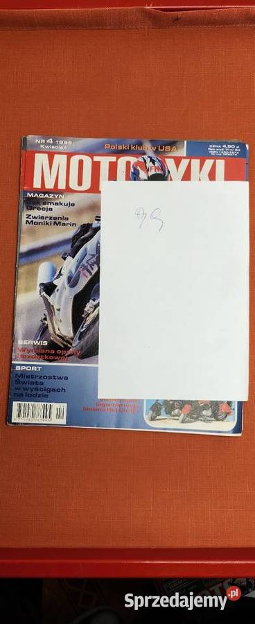 Czasopismo kolekcjonerskie motocykl 1999 śląskie Gliwice