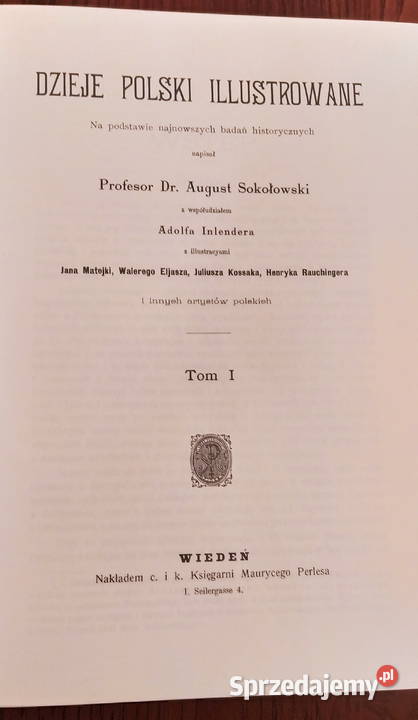 Kolekcja Dzieje Polski August Sokołowski 6 tomów Kraków