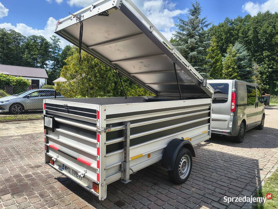 Przyczepka lekka aluminiowa 750 szczelna towarowe Płock
