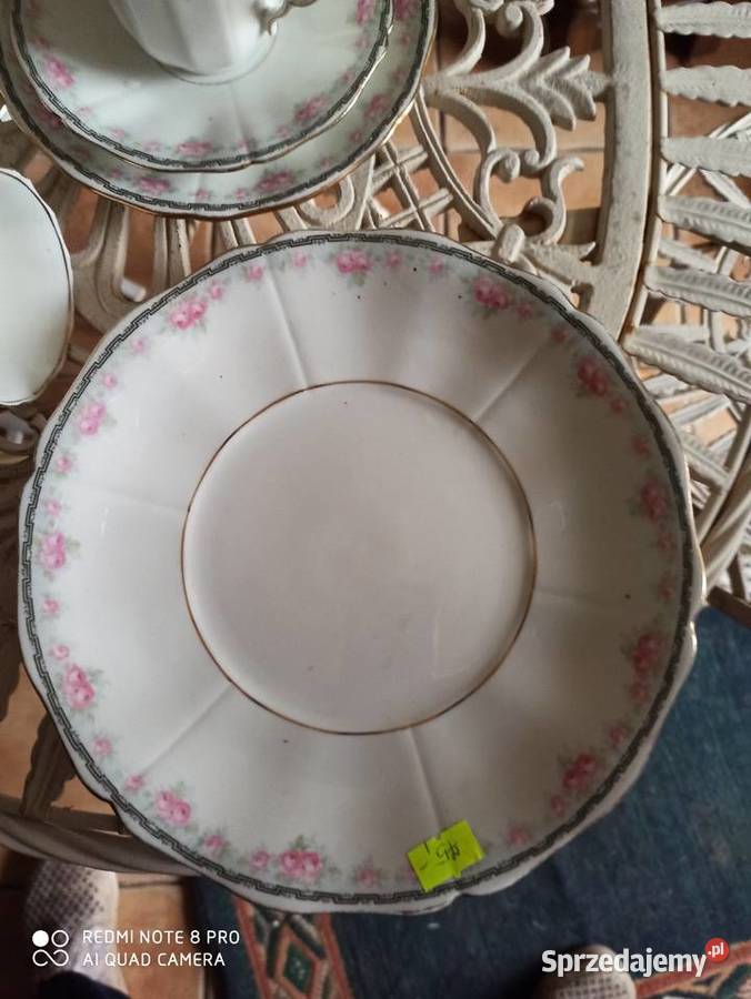 filiżanka z talerzykiem deserowym Stafford Antyki, Sztuka, Kolekcje pomorskie Gdańsk