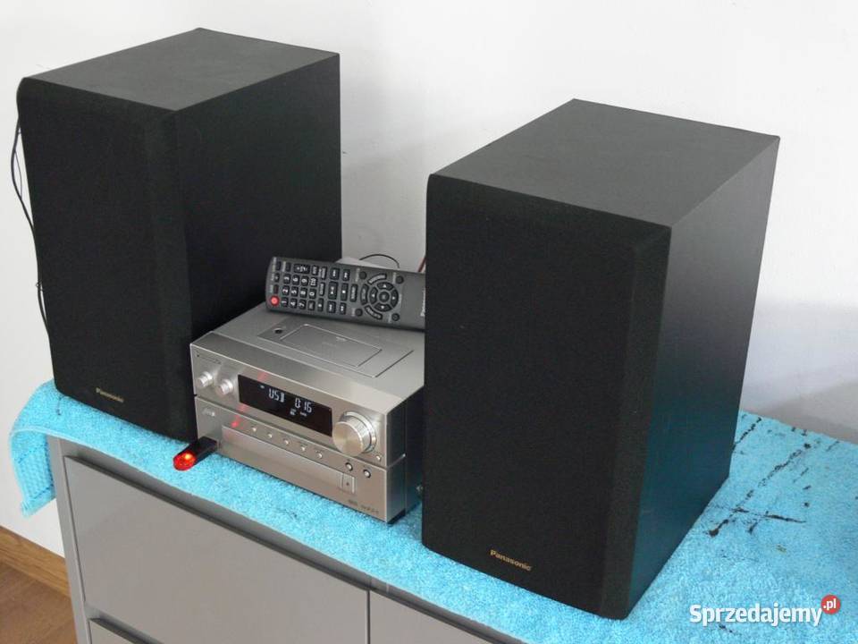 Wieża Panasonic SAPMX5 pil USB mp3 kolumny Jasło