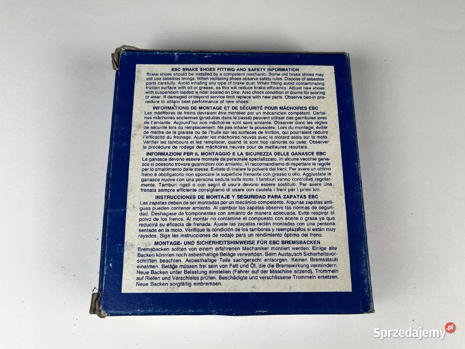 Szczęki hamulcowe EBC 821G Łobżenica