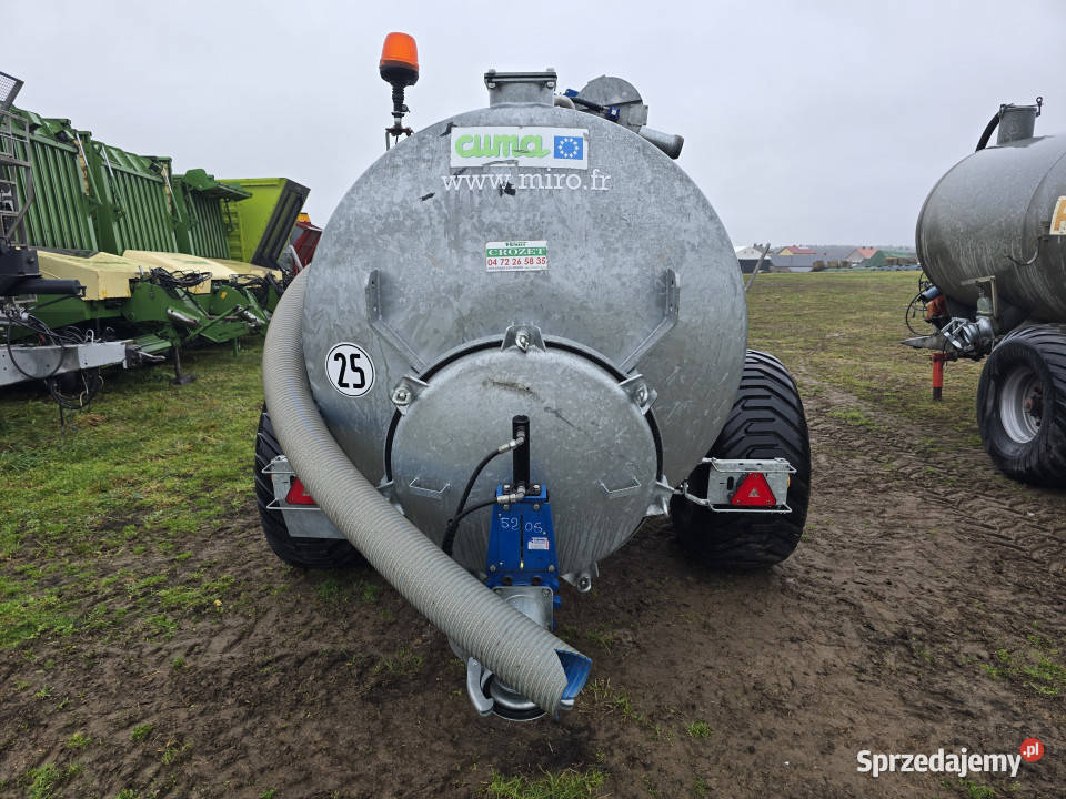 Wóz asenizacyjny SERMAP MIRO 100 REC 8500 L 2018 nieuszkodzony Beczkowozy Baliki