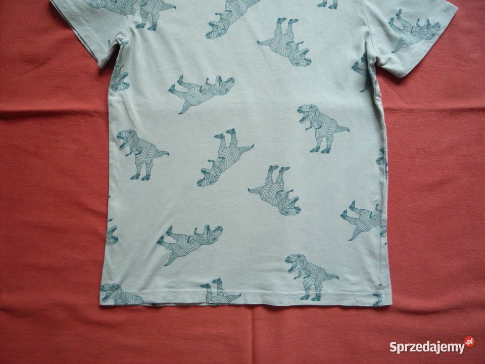 HM r 134 Niebieskozielona Koszulka Dinozaury Bluzki, koszulki i kaftaniki
