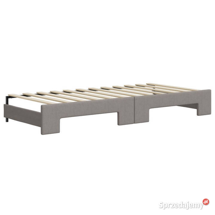 Sofa rozsuwana z szufladami taupe tkanina mazowieckie Warszawa