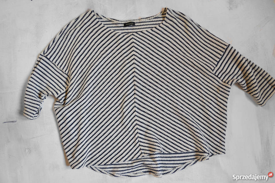 bluzka w paski motyl luźna oversize M 38 river Rozmiar 38(M) Warszawa