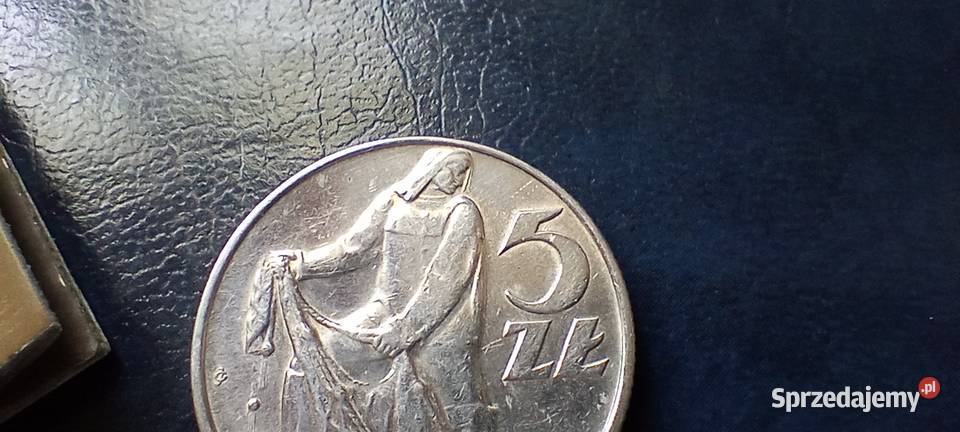 Stare monety 5 złotych 1974 Rybak PRL Polska Lesko sprzedam