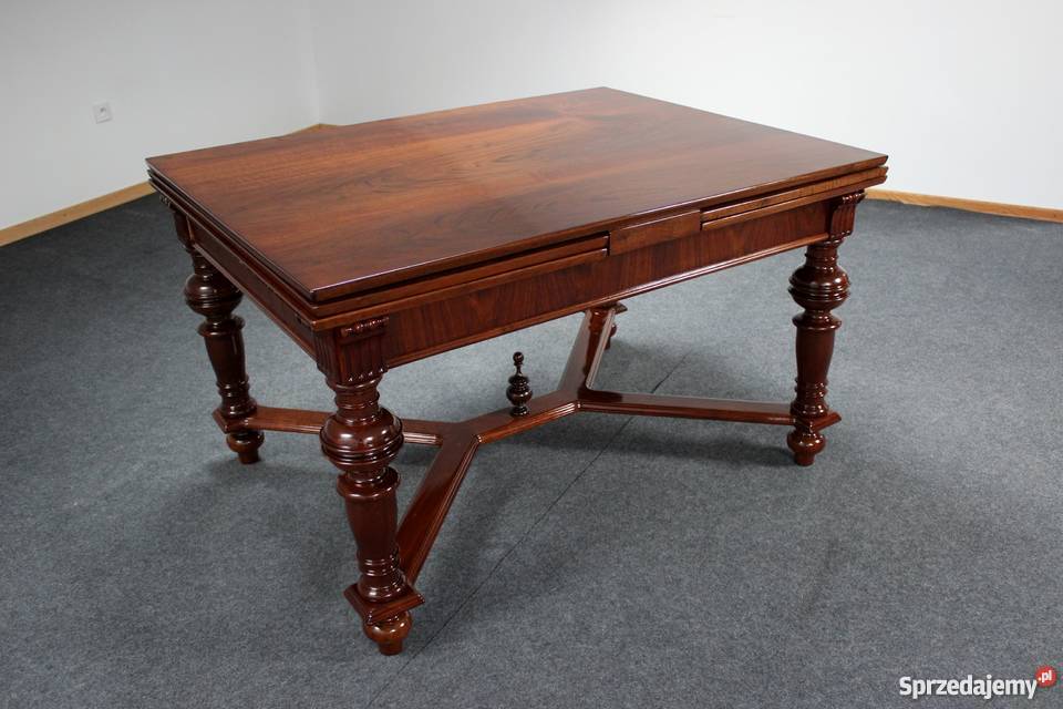 Eklektyczny duży stół rozkładany renowacji Meble kujawsko-pomorskie Zielonka sprzedam