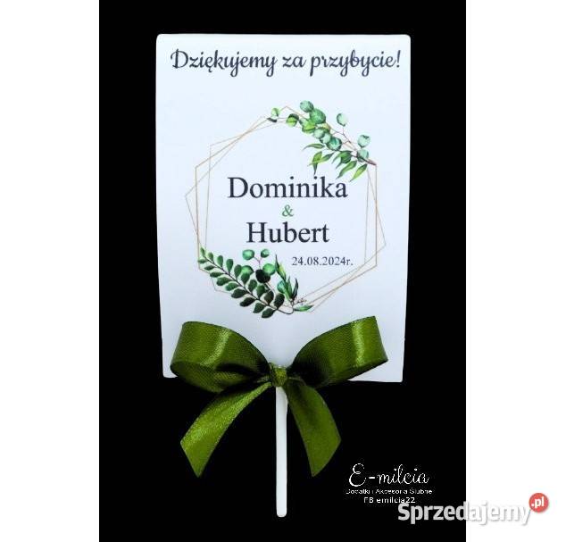 Lizaki podziękowanie gości z okazji Ślubu Wesele Pozostałe Zielona Góra