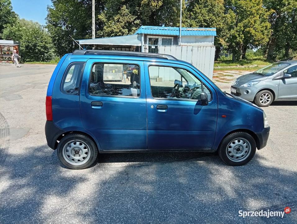 Opel Agila 12 Benzyna 2002 niebieski kujawsko-pomorskie Nieszawa