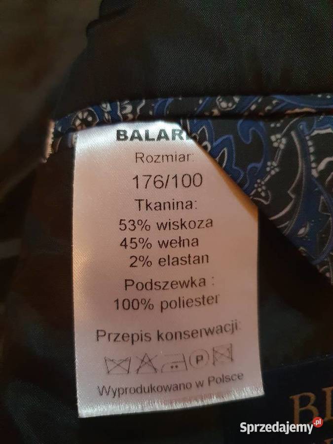 Garnitur i spodnie do garnituru Rozmiar Większe niż 62