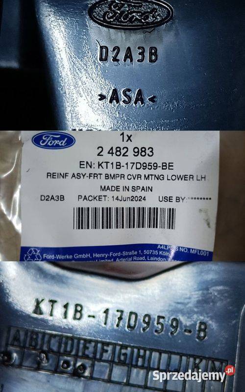 FORD TOURNEO CONNECT 18 ŚLIZG MOCOWANIE ZDERZAKA Pleszew sprzedam