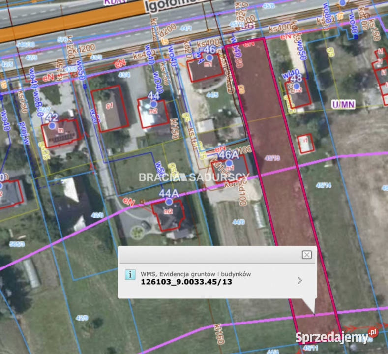 Grunt 2029m2 Kraków Igołomska