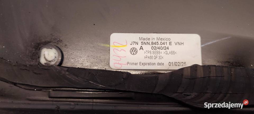 VW TIGUAN ALLSPACE SZYBA KAROSERYJNA TYŁ LEWA