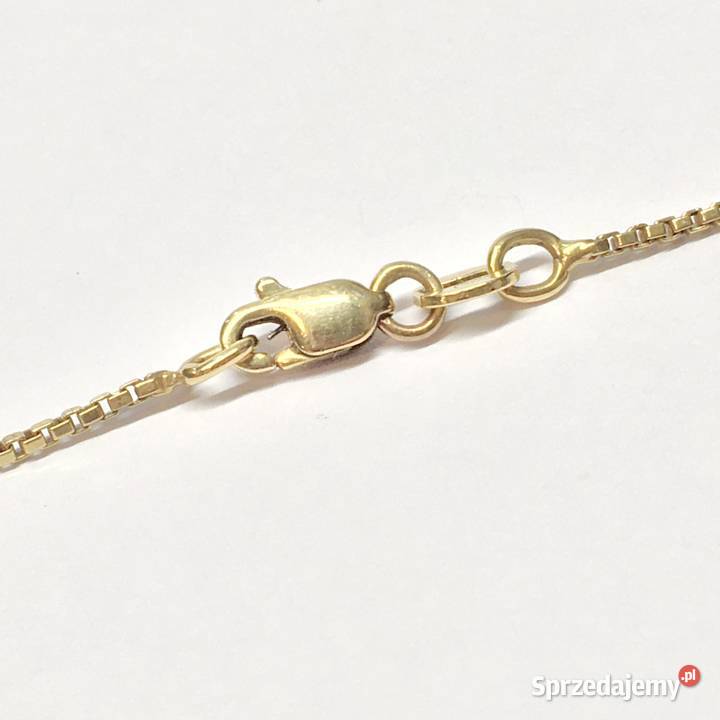 Złoty ŁAŃCUSZEK damski 750 18K cudowna KOSTKA 61 Łańcuszki Warszawa