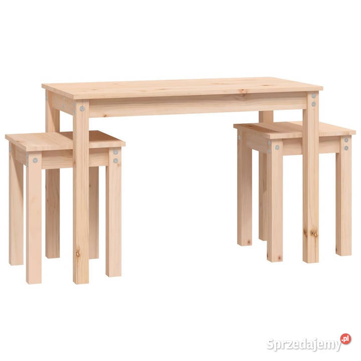 Stoliki wsuwane pod siebie 3 lite drewno sosnowe Warszawa