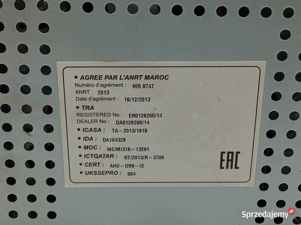 RADIO 39012675 Opel Corsa V 2014 E Rok produkcji 2016