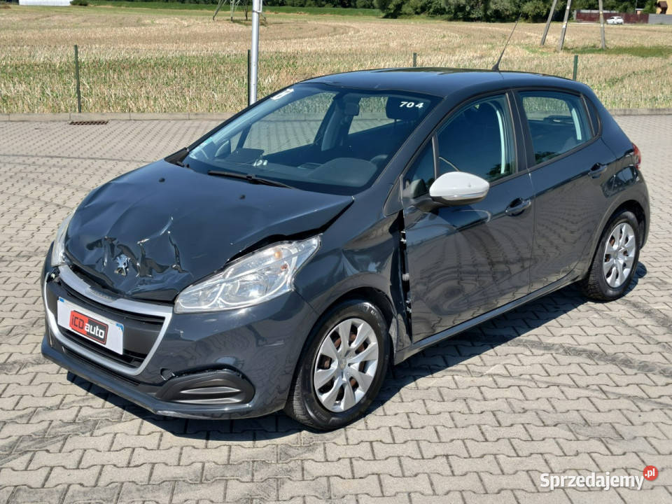 Peugeot 208 12 benzyna 82 klimatyzacja szary