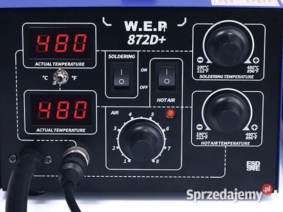 Stacja Lutownicza WEP 852D 2w1 2xLED KOMPRESOR Spawanie i zgrzewanie Katowice sprzedam