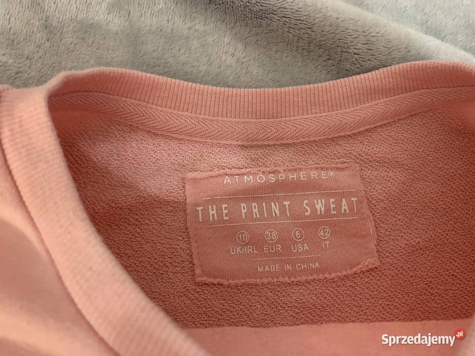 Bluza sweter bez kaptura różowa HIT atmosphere Jasło