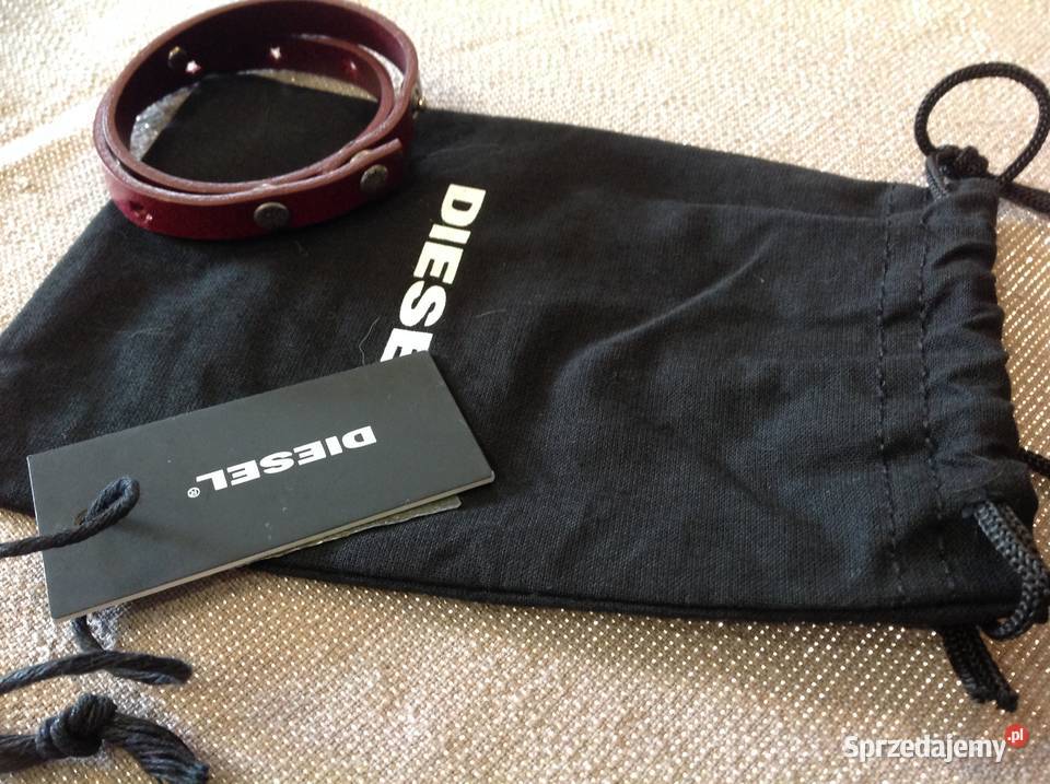 DIESEL Bransoletka Skórzana j Nowa Uniseks Nowa Sól