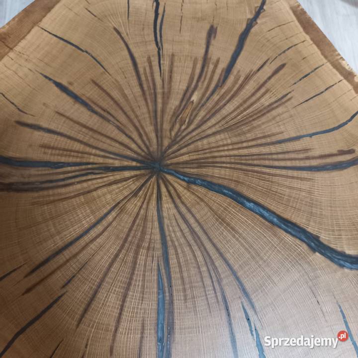 Stolik z litego drewna z żywicą epoksydową Starcza